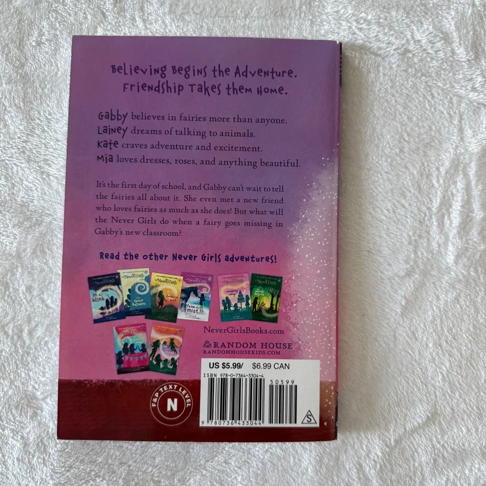 Disney Never Girls Book Lot Kiki Thorpe 1 2 3 4 9 Chapter Books‎ Paperback